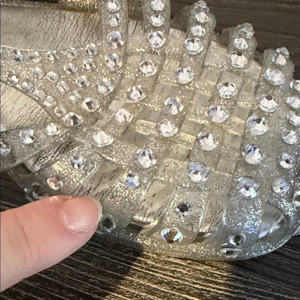 Jeffrey Campbell Gelly Silver Studded Sandals - Picture 6 of 8